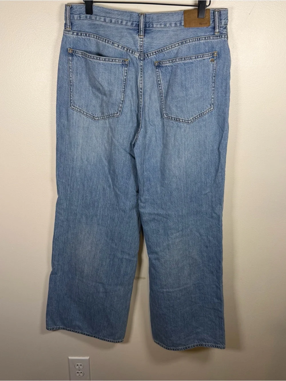 Madewell Superwide-Leg Jeans Medium Wash Women Size 29 Lightweight Cotton Baggy